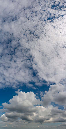 Fantastic soft clouds against blue sky, natural compositionの写真素材
