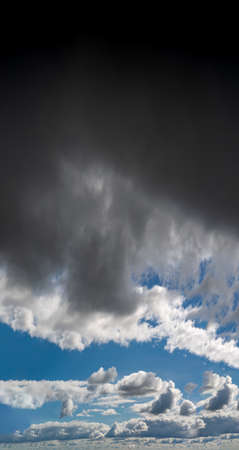 Fantastic soft thunderclouds, sky panoramaの写真素材