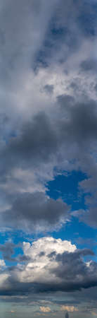 Fantastic soft thunderclouds, sky panoramaの写真素材