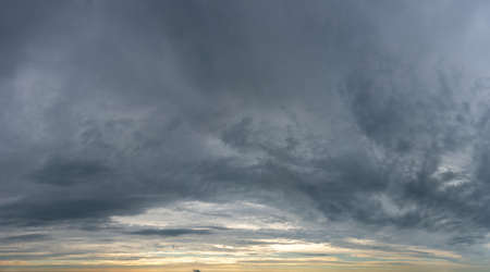 Fantastic soft thunderclouds, sky panoramaの写真素材