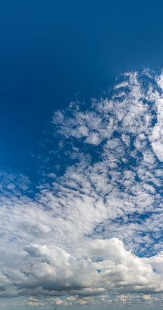Fantastic soft clouds against blue sky, natural compositionの写真素材