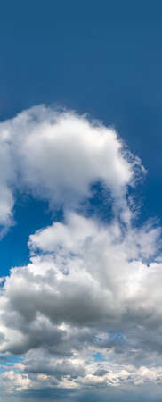 Fantastic soft clouds against blue sky, natural compositionの写真素材