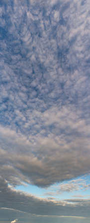 Fantastic soft clouds at sunrise, natural compositionの写真素材