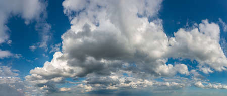 Fantastic soft clouds against blue sky, natural compositionの写真素材