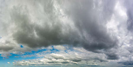 Fantastic soft clouds, natural sky composition, wide panoramaの写真素材