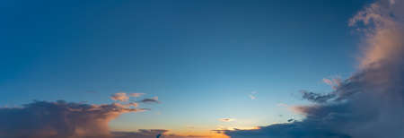 Fantastic soft thunderclouds at sunrise, natural compositionの写真素材