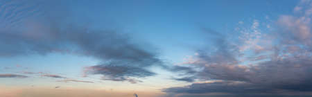 Fantastic soft thunderclouds at sunrise, natural compositionの写真素材