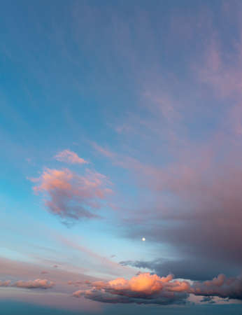 Fantastic soft thunderclouds at sunrise, natural compositionの写真素材