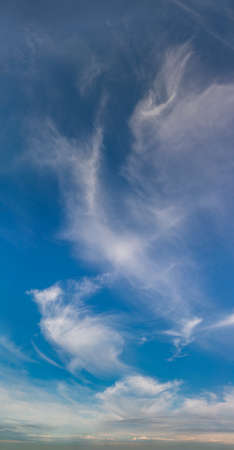 Fantastic soft clouds against blue sky, natural compositionの写真素材