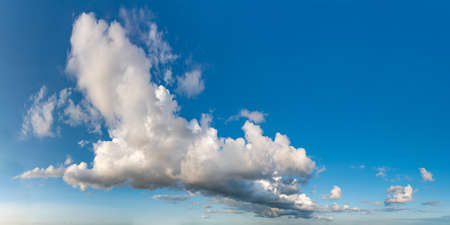 Fantastic soft clouds against blue sky, natural compositionの写真素材