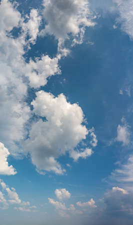 Fantastic soft clouds against blue sky, natural compositionの写真素材