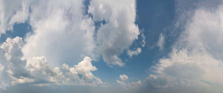 Fantastic soft clouds against blue sky, natural compositionの写真素材