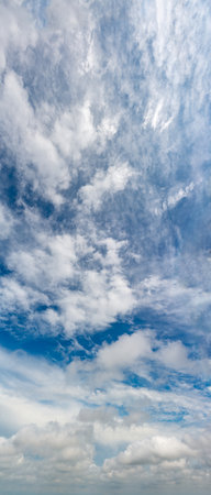 Fantastic soft clouds against blue sky, natural compositionの写真素材
