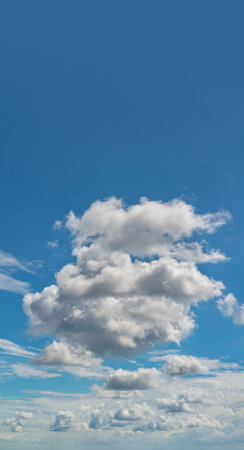 Fantastic soft clouds against blue sky, natural compositionの写真素材