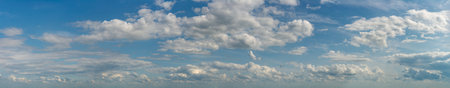 Fantastic soft clouds against blue sky, natural compositionの写真素材