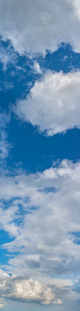 Fantastic soft clouds against blue sky, natural compositionの写真素材