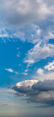 Fantastic soft clouds against blue sky, natural compositionの写真素材