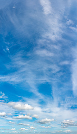 Fantastic soft clouds against blue sky, natural compositionの写真素材