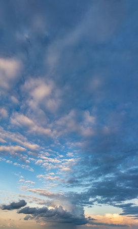 Fantastic soft clouds at sunrise, natural compositionの写真素材