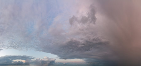 Fantastic soft clouds at sunrise, natural compositionの写真素材