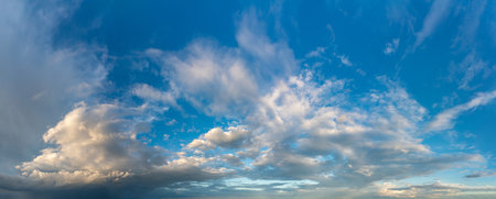 Fantastic soft clouds at sunrise, natural compositionの写真素材