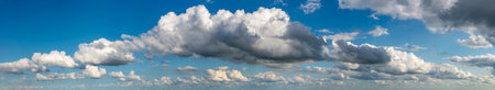 Fantastic soft clouds against blue sky, natural compositionの写真素材