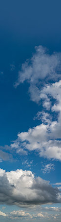 Fantastic soft clouds against blue sky, natural compositionの写真素材