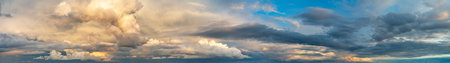 Fantastic soft clouds at sunrise, natural compositionの写真素材