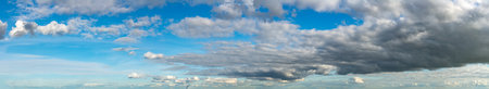 Fantastic soft thunderclouds, sky panoramaの写真素材