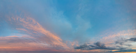 Fantastic clouds at sunriseの写真素材