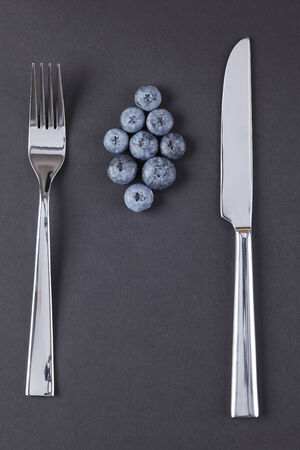 Blueberry closeup shot. Diet concept の写真素材