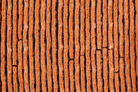 Crispbread background close-up.の写真素材