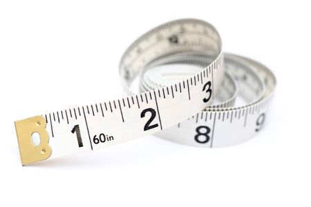 Tape Measure on white background.