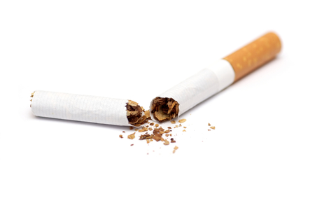 Close-up of broken cigaretteの写真素材