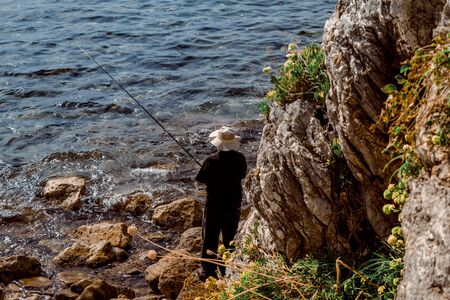 Fishman Old Town Budva Montenegro travel journey trip recreation summer spring cityの写真素材