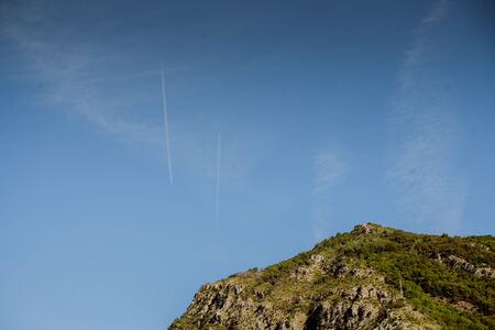 Mountain Old Town Budva Montenegro travel journey trip recreation summer spring cityの写真素材