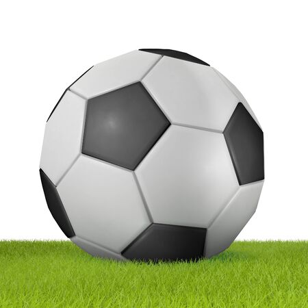 Football with white background 3の写真素材