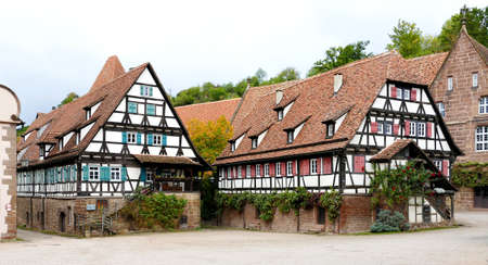 Maulbronn, Baden WÃ¼rttemberg, Germany, October 7, 2020, half-timbered houses in the UNESCO World Heritage Site Maulbronn Monasteryのeditorial素材