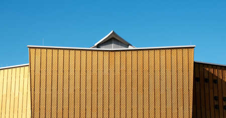 Berlin, Germany, October 7, 2021, Facade of the Philharmonie, one of the most prestigious concert halls in the world.のeditorial素材