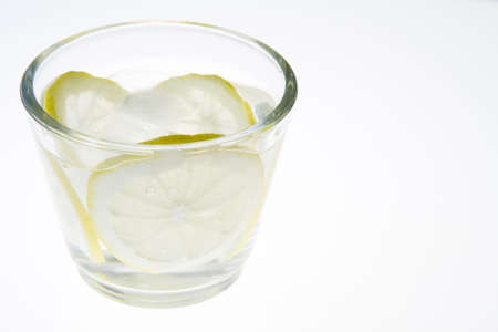 Fresh alcohol drink on a white backgroundの写真素材