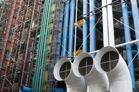 Pompidou center in Paris, France.のeditorial素材