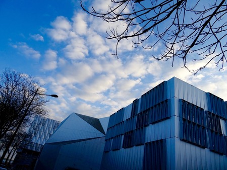 steel architecture at Nantesのeditorial素材