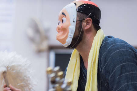 Iiyama, Nagano / JAPAN - SEPTEMBER 3rd 2018: Training of the Iiyama Autumn matsuri festivals.のeditorial素材