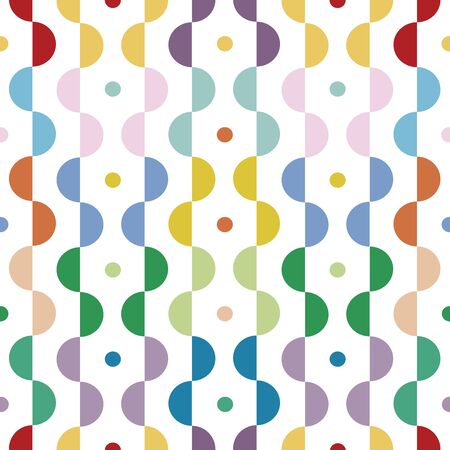 Modern geometric pattern, colorful.のイラスト素材