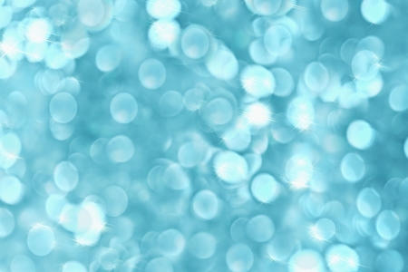 Abstract background of icy blue holiday lights の写真素材