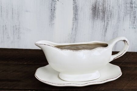 Gravy Boat ready for Thanksgiving Day.の写真素材