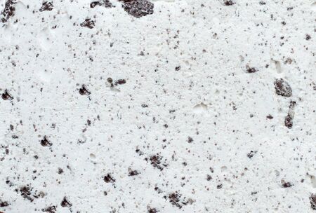 Flatlay view of cookies and cream ice cream background texture.の写真素材
