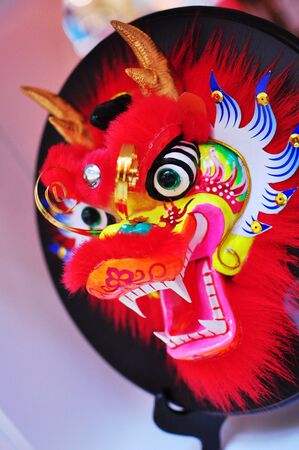 Dragon Head Decoration for Chinese New Yearの写真素材