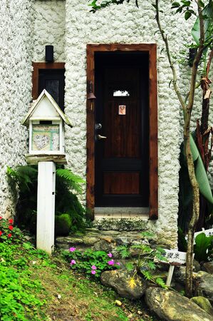 door and mailboxのeditorial素材