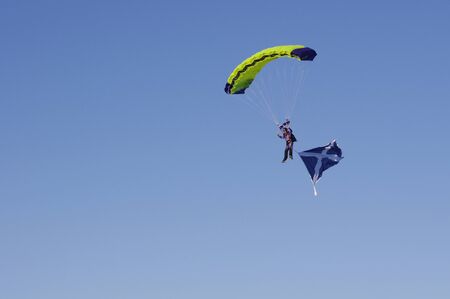sky driver with Scotland flag